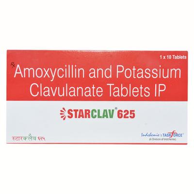 Starclav 500/125mg Tablet 10'S - Bacterial Infections-Pen