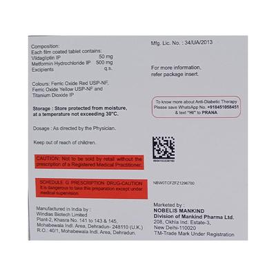 ZUKANORM M 500 Tablet 20's - Diabetes-Ant