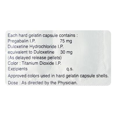 PREGEB D 75/30 Capsule 10's - Neuropathic Pain-Dru