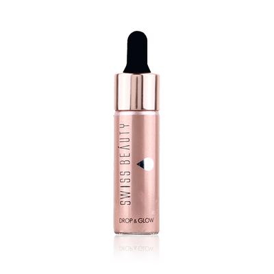 Swiss Beauty Drop and Glow Liquid Highlighter Illuminater - (01 Light Pink) 18ml - Highlighters & Illuminators