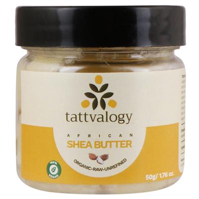 Tattvalogy Organic Shea Butter Raw Unprocessed & Unrefined 50 gm - Body Butter