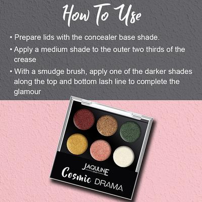 Jaquline USA Cosmic Drama Glam Up Eyeshadow Palette 10.5 gm - Eyeshadow, Bases & Primers