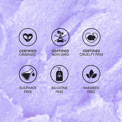 Mintree Certified Organic Calming Sugar Scrub, Exfoliates and Brightens Skin, Removes Tan 150 gm - Scrubs & Exfoliants