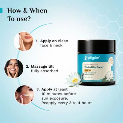 Pilgrim White Lotus Day Cream SPF 50 100 gm - Day Cream