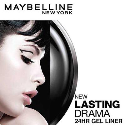 Maybelline New York Lasting Drama Gel Eyeliner Blackest Black 3 gm - Eyeliners