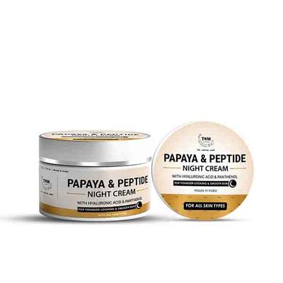 TNW The Natural Wash Papaya & Peptide Night Cream 50 gm - Lotions & Creams