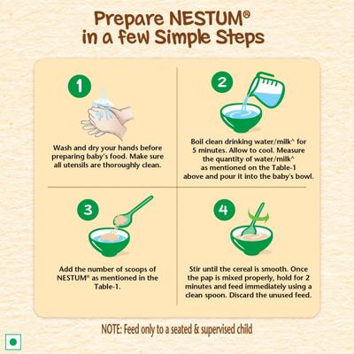 Nestle Nestum Stage 3 (10-24 Months) Powder 300 gm - Rice Fruits (Refill Pack) - Baby And Infant Supplements