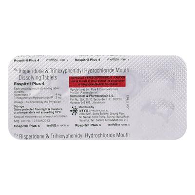 Rospitril Plus 4mg Tablet 10'S - Psychosis-Ans