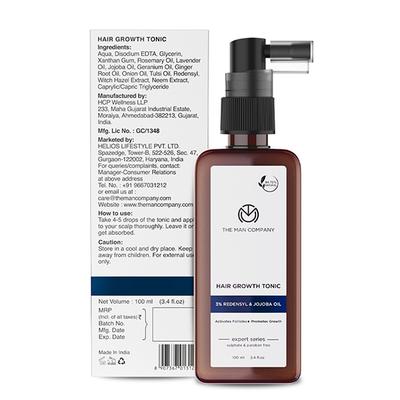 The Man Company Hair Growth Tonic 3% Redensyl & Jojoba Oil 100ml - Hair Oils
