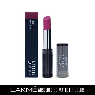 Lakme Absolute 3D Lipstick Explosive Purple 3.6 Gm - Lipsticks