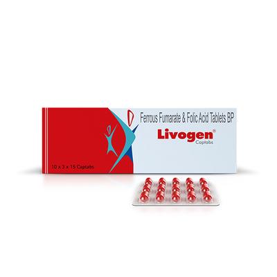 Livogen Captab Tablet 15'S - Iron Supplement/Anaemia-Vma