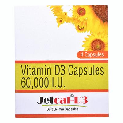 JETCAL D3 Capsule 4's - Supplements-Vam