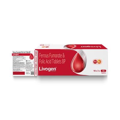 Livogen Captab Tablet 15'S - Iron Supplement/Anaemia-Vma