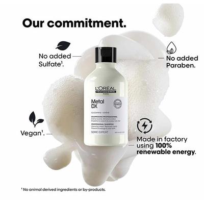 LOreal Professionnel Serie Expert Metal DX Anti-Metal Cleansing Cream Shampoo and Coloured Hair 300 ml - Shampoos