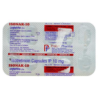 ISONAK 10 Soft Gelatin Capsule 10's - Acne-Acn