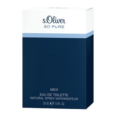 s.Oliver So Pure Man Eau de Toilette Natural Spray 30 ml - Men Perfumes (Edt/Edp)