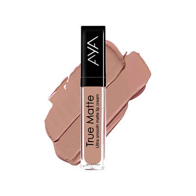 Aya True Matte Liquid Lipstick - Ultra Smooth Matte Lip Cream - 03 Brown Nude 6 ml - Liquid Lipsticks