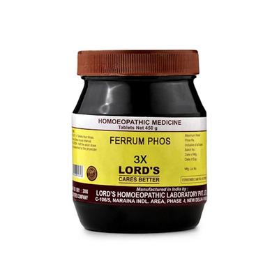 Lord's Bio-Chemic Ferrum Phos 3X Tablet 450 gm - Bio-Chemic