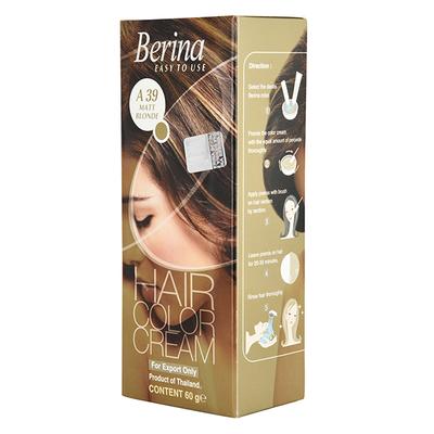Berina A39 Matt Blonde Hair Color Cream 60 gm - Crème
