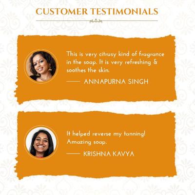 Khadi Essentials Vitamin C & Orange Handmade Ayurvedic Soap for Anti 300 gm - Body Butter