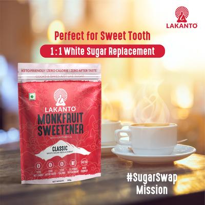 Lakanto Monkfruit Sweetener - Classic 200 g - Sugar Substitute