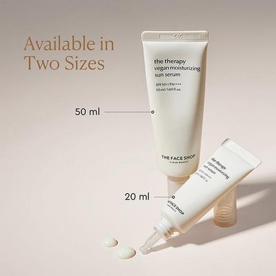 The Face Shop The Therapy Vegan Moisturizing Sun Serum 20 ml - Body Sunscreen