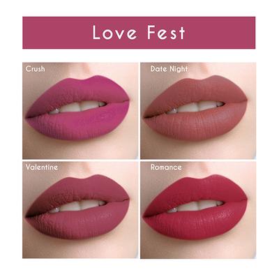 Matt Look Power Stay Matte Liquid Lipstick in 4 Sensational Colors with Transferproof & Love Fest 10 ml - Liquid Lipsticks