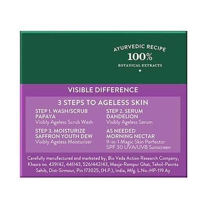 Biotique Bio Saffron Youth Dew Visibly Ageless Moisturizer for All Skin Types 50 gm - Dark Circle & Wrinkle Busters