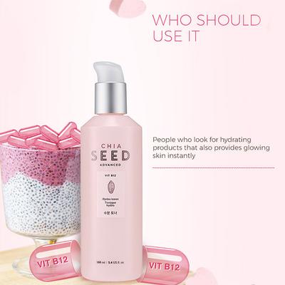 The Face Shop Chia Seed Advanced Vit B12 Hydro Toner 160 Ml - Toners