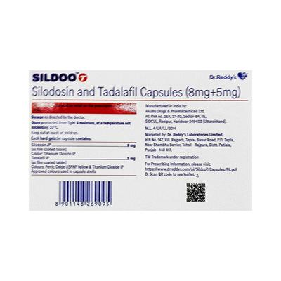 SILDOO T 8/5 Capsule 10's - Bladder And Prostate Disorders-Dru