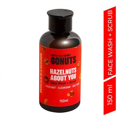 GONUTS By Bewakoof Hazelnut About You Face Wash and Scrub For Women 150 ml - Scrubs & Exfoliants