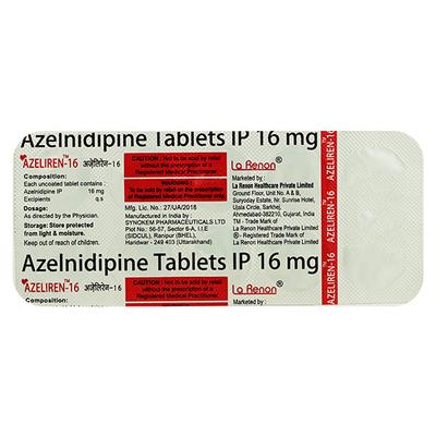 AZELIREN 16 Tablet 10's - Hypertension-Cal