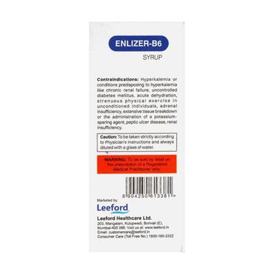 ENLIZER B6 Delicious Pineapple Flavour Oral Solution 100ml - Kidney Disease/Stones-Oth