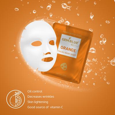 Gemblue Biocare Orange Facial Mask Sheet 20 ml - Sheet Masks