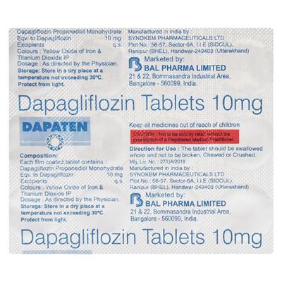 DAPATEN Tablet 15's - Diabetes-Ant