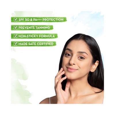 Mamaearth Skin Illuminate Sunscreen with SPF 50 Gel with Vitamin C & Turmeric for UVA & B Protection Pa+++ 50 gm - Face Sunscreen