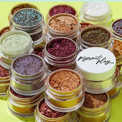 Pigment Play Iridescent Loose Pigment Powder - Lucky Green 2 gm - Loose Powder