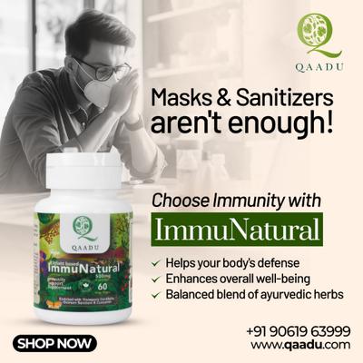 Qaadu Extract Based ImmuNatural 500mg Capsule 60's - Speciality Medicines
