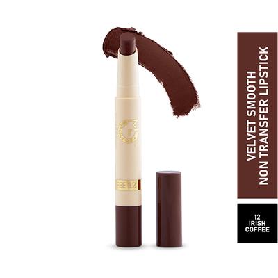 Matt Look Velvet Smooth Non - Transfer, Long Lasting & Water Proof Lipstick, Irish Coffee 2 gm - Lipsticks