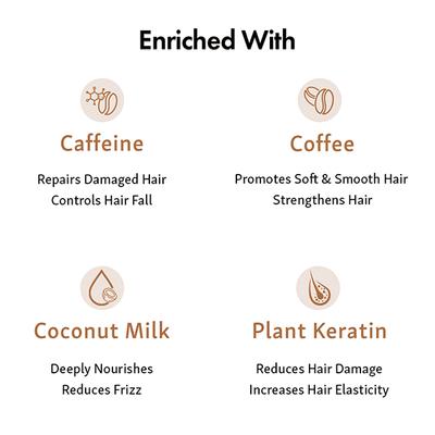Mcaffeine Naked & Raw Latte Coffee Shampoo 250 ml - Shampoos