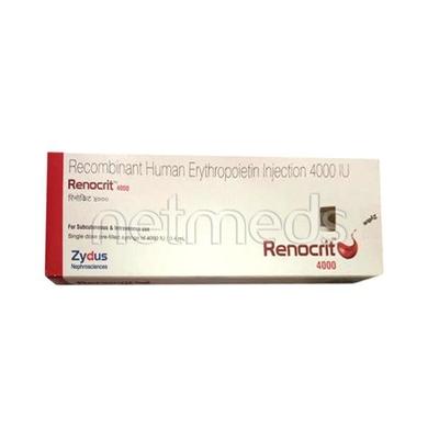 Renocrit 4000IU Injection(Pfs) 1ml - Haematopoiesis-Hae