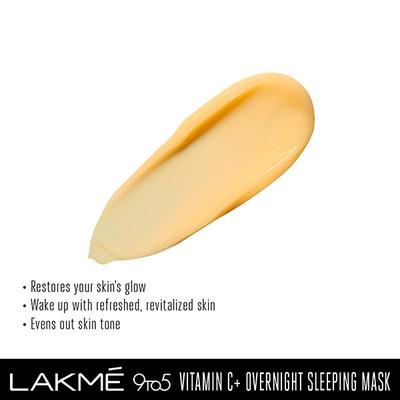 27631 - Lakme 9 to 5 Vit C+ Ovr nt Spng Mask 50 gm - Make Up Removers