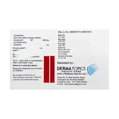 ITRAPATH 200 Capsule 10's - Fungal Infections-Anf