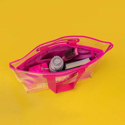 Colorbar The Bold and Beautiful Tote - Neon Pink 780 gm - Makeup Pouches