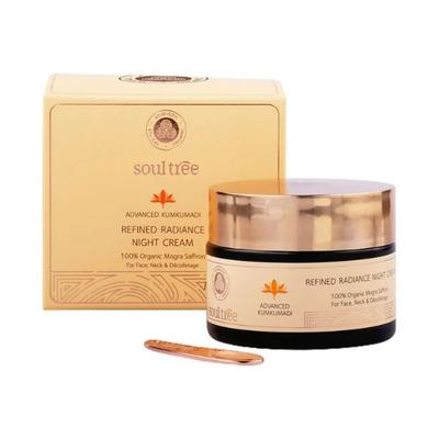 SoulTree Advanced Kumkumadi - Refined Radiance Night Cream 50 gm - Night Cream