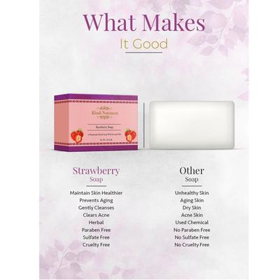 Nutriment, Khadi Nutriment Strawberry Soap 125 gm - Soaps