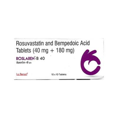 ROSLAREN B 40 Tablet 10's - High Cholesterol-Dys