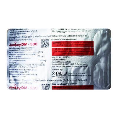 JANKEY DM 500 Tablet 10's - Diabetes-Ant