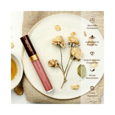 SoulTree Lip Gloss - Rose Dew 5 gm - Lip Glosses