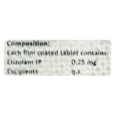 ELM 0.25 Tablet 10's - Anxiety-Anx